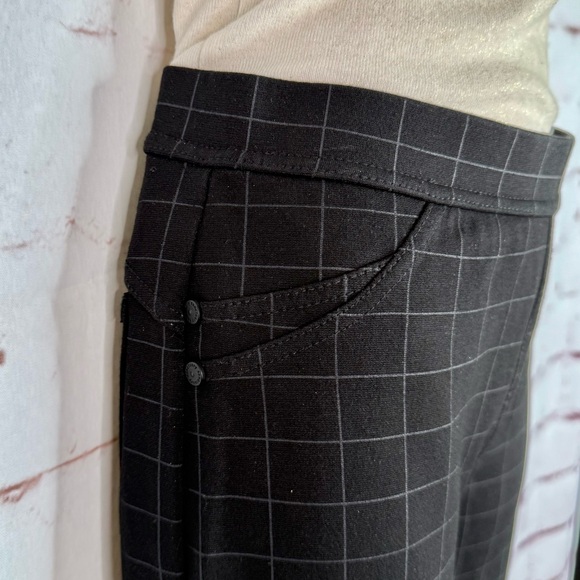 ANTHRO x SANCTUARY 26” Waist Grease Windowpane Pointe Grey Black leggings Small - Picture 4 of 16
